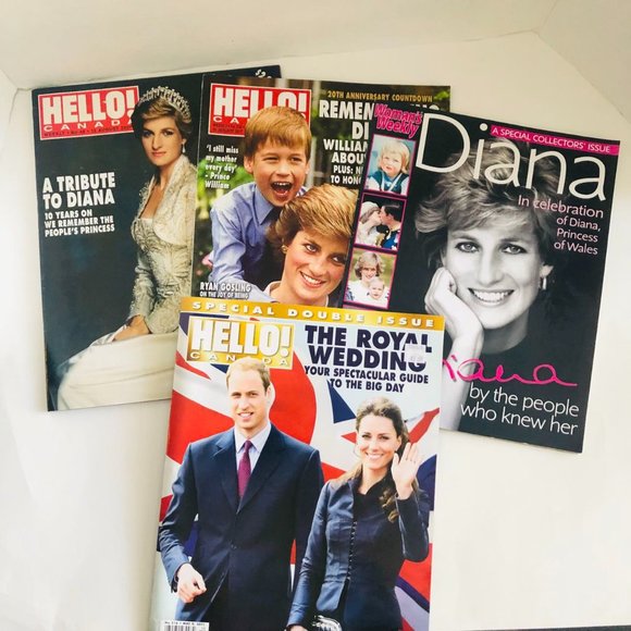 Princess Diana - Lot of Hello Canada and Woman's Weekly Magazines - Picture 1 of 8